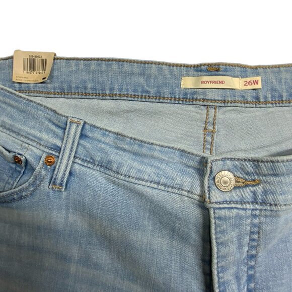 NWT Levi's Mid Rise Boyfriend Jeans Tapered Leg Loose Slouchy Size 26 Women - Picture 5 of 14